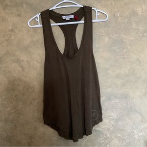 Vintage Y2K Parasuco Army Green Racerback Tank Top